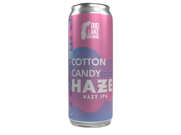 Big Lake Cotton Candy Haze beer Label Full Size