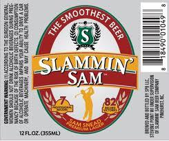 Slammin' Sam beer Label Full Size