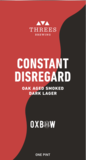 Threes + Oxbow Constant Disregard beer