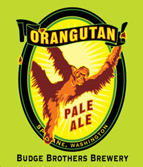 Budge Brothers Orangutan Pale Ale beer Label Full Size