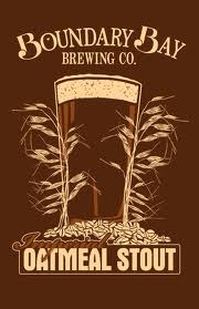 Boundary Bay Oatmeal Stout beer Label Full Size