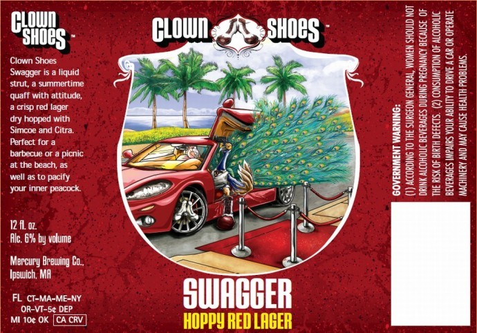 Clown Shoes Swagger beer Label Full Size