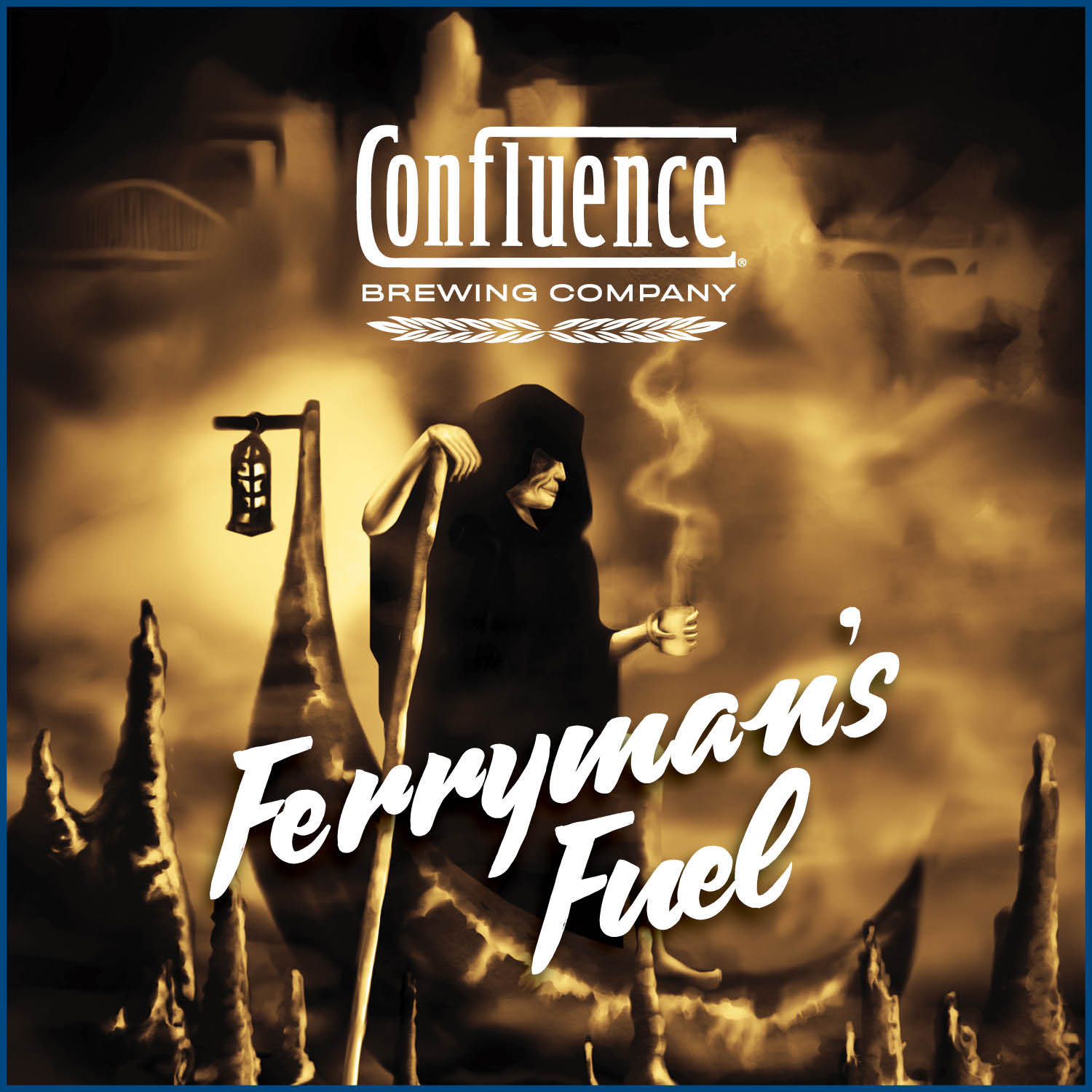 Confluence Ferryman's Fuel Russian Imperial Stout W/ Chocolate & Espresso beer Label Full Size