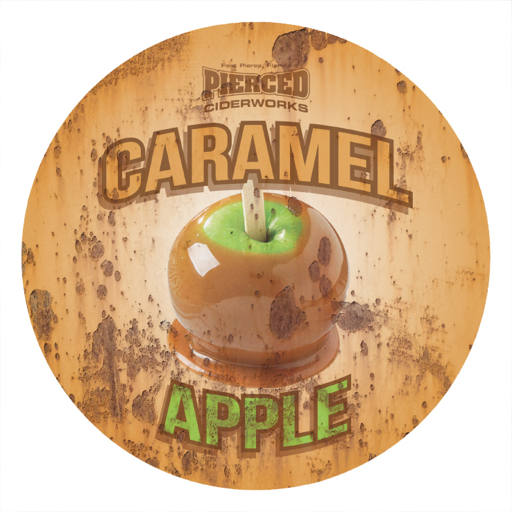 Pierced Cider Caramel Apple beer Label Full Size