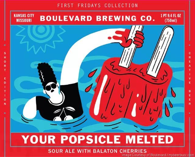 Boulevard Your Popsicle Melted Sour Ale W/Balaton Cherries beer Label Full Size