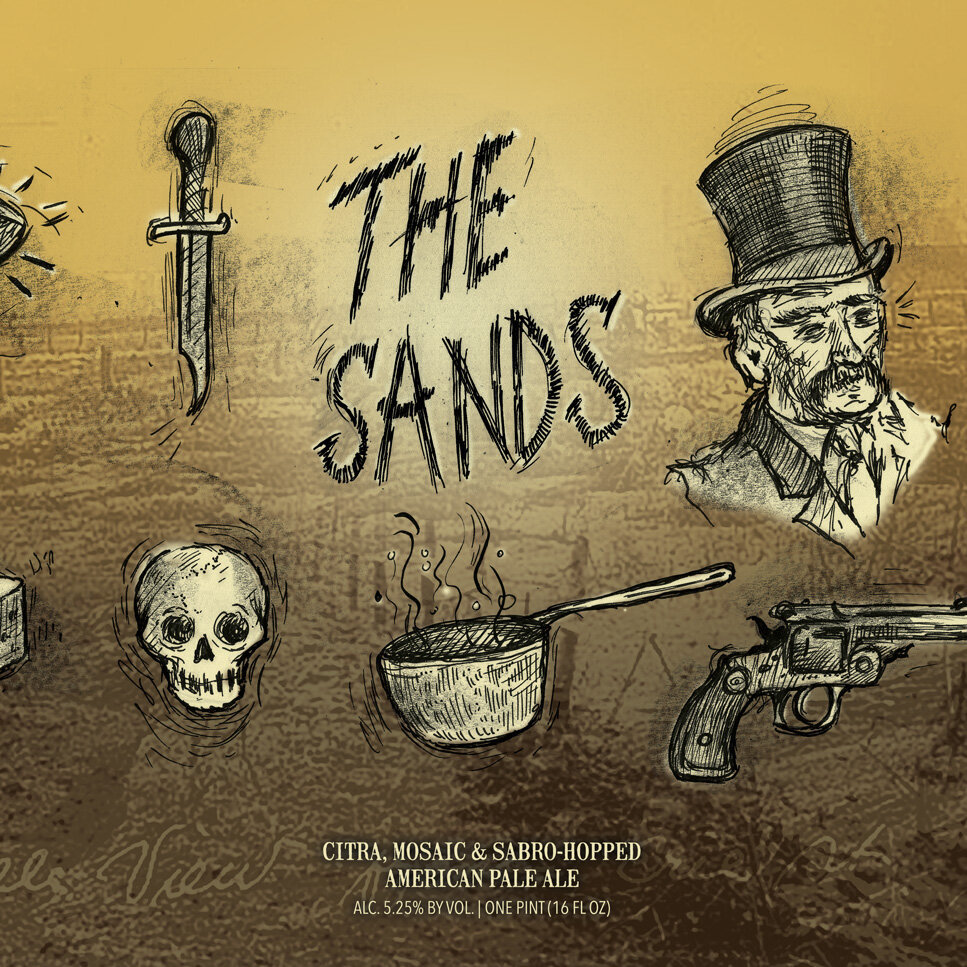 Hop Butcher for the World The Sands beer Label Full Size