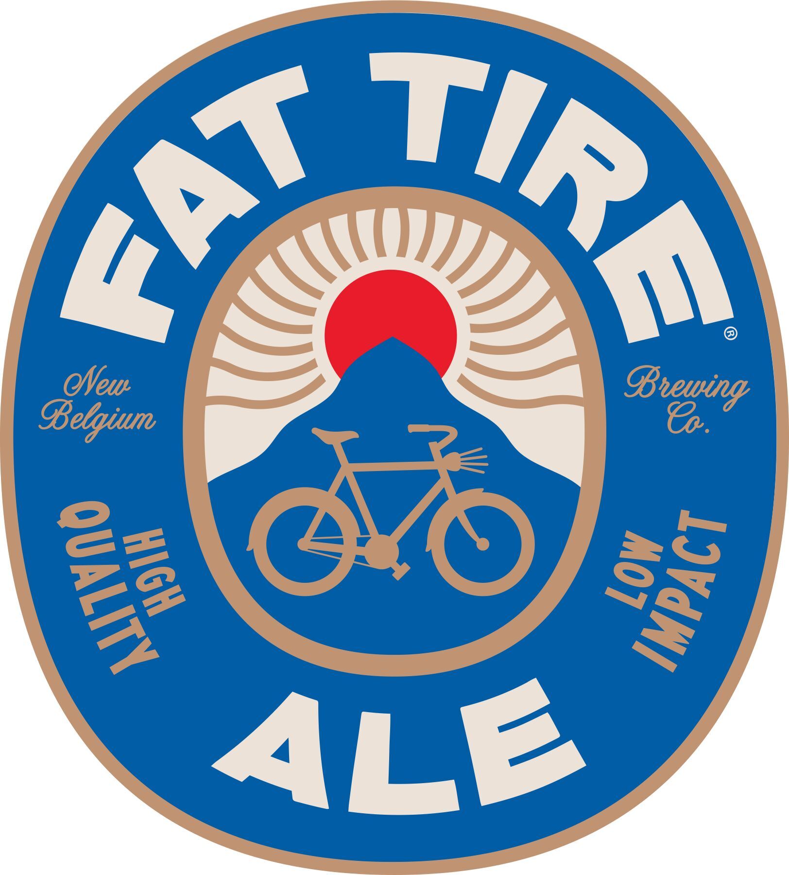 New Belgium Fat Tire Ale beer Label Full Size