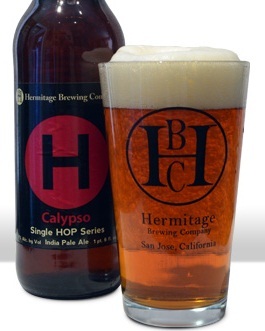 Hermitage Single Hop Calypso beer Label Full Size