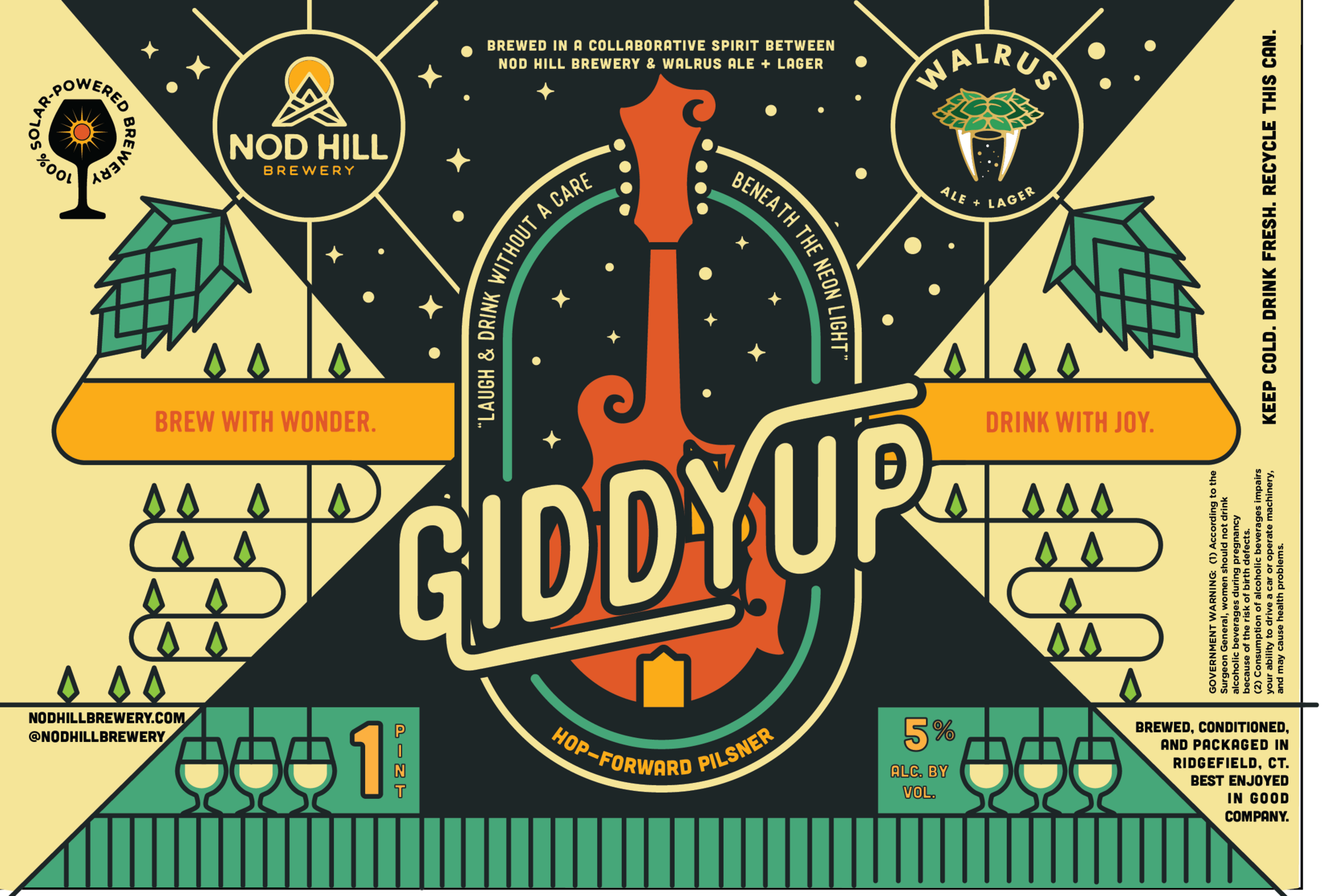 Nod Hill Giddyup beer Label Full Size