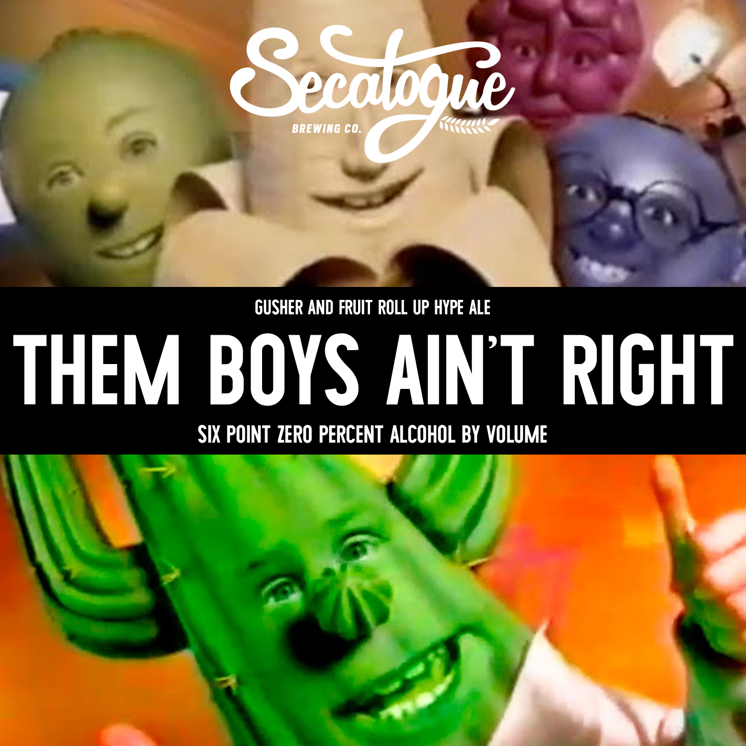 Them Boys Ain't Right beer Label Full Size