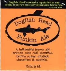 Dogfish Head Punkin Ale 2012 beer Label Full Size