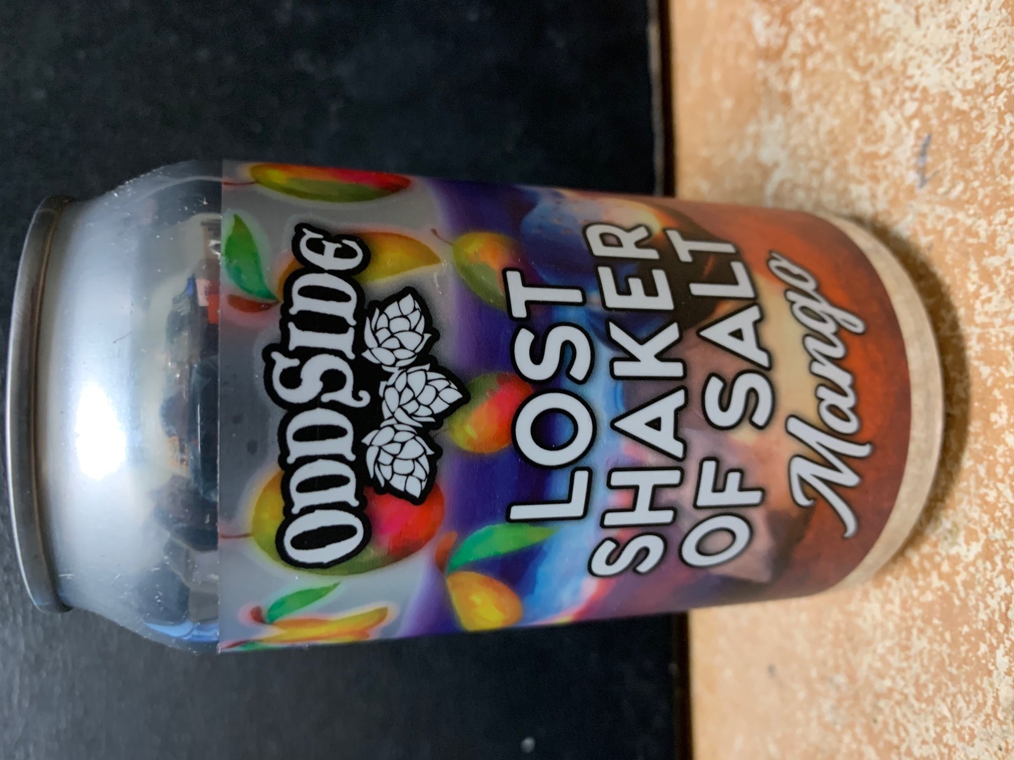 Odd Side Lost Shaker Of Salt Mango beer Label Full Size