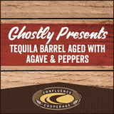 Confluence Ghostly Presents Tequila Barrel Aged Blue Corn Lager W/ Agave & Peppers beer
