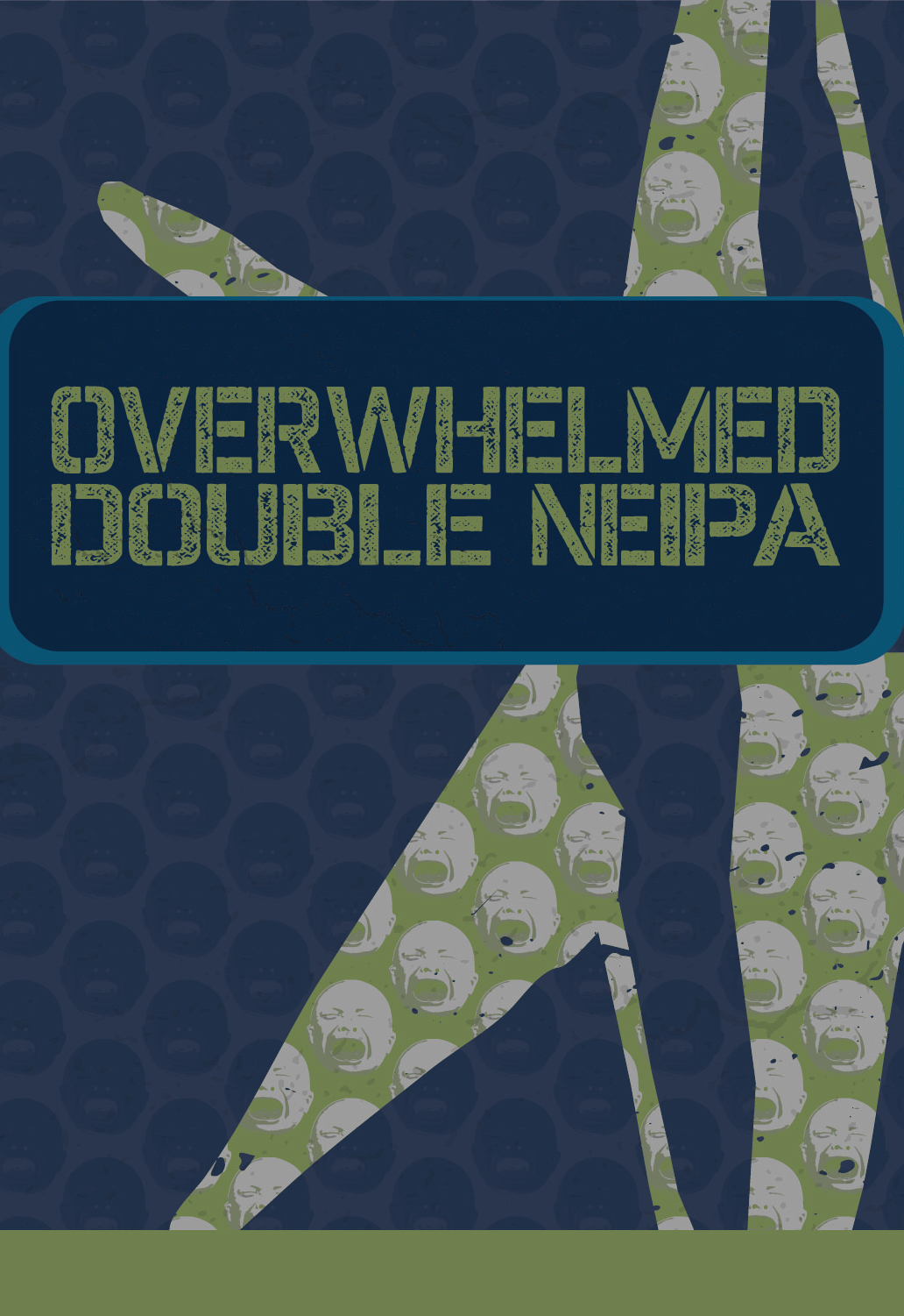 Crossroads Overwhelmed beer Label Full Size