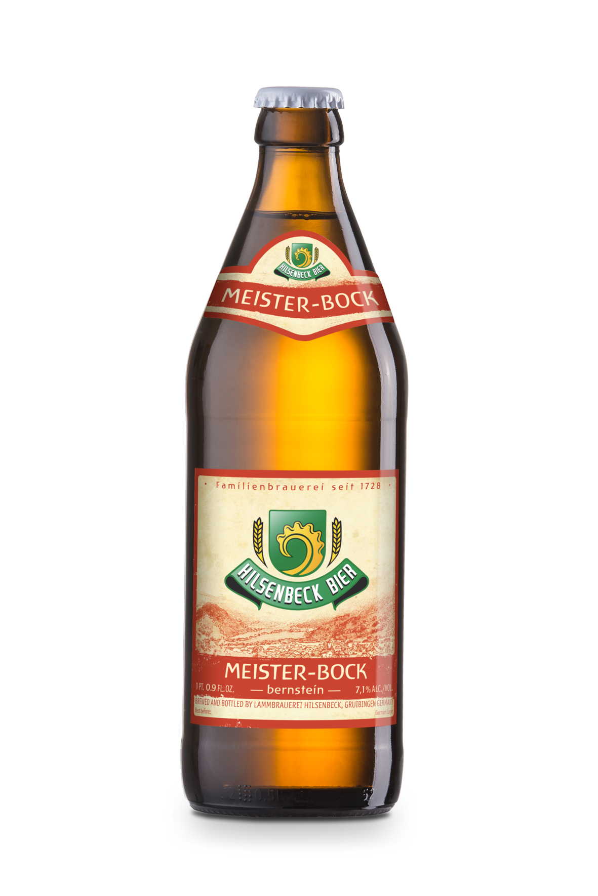 Hilsenbeck Meister-Bock beer Label Full Size