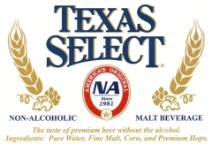 Richland Texas Select Non-Alcoholic beer Label Full Size