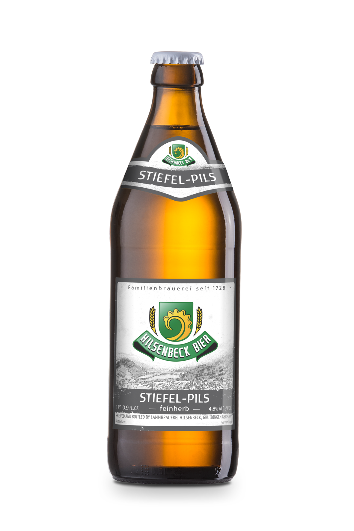 Hilsenbeck  Stiefel-Pils beer Label Full Size