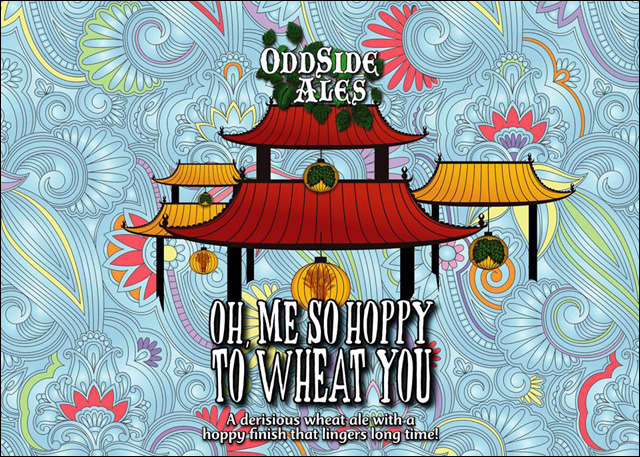 Odd Side Oh, Me So Hoppy To Wheat You beer Label Full Size