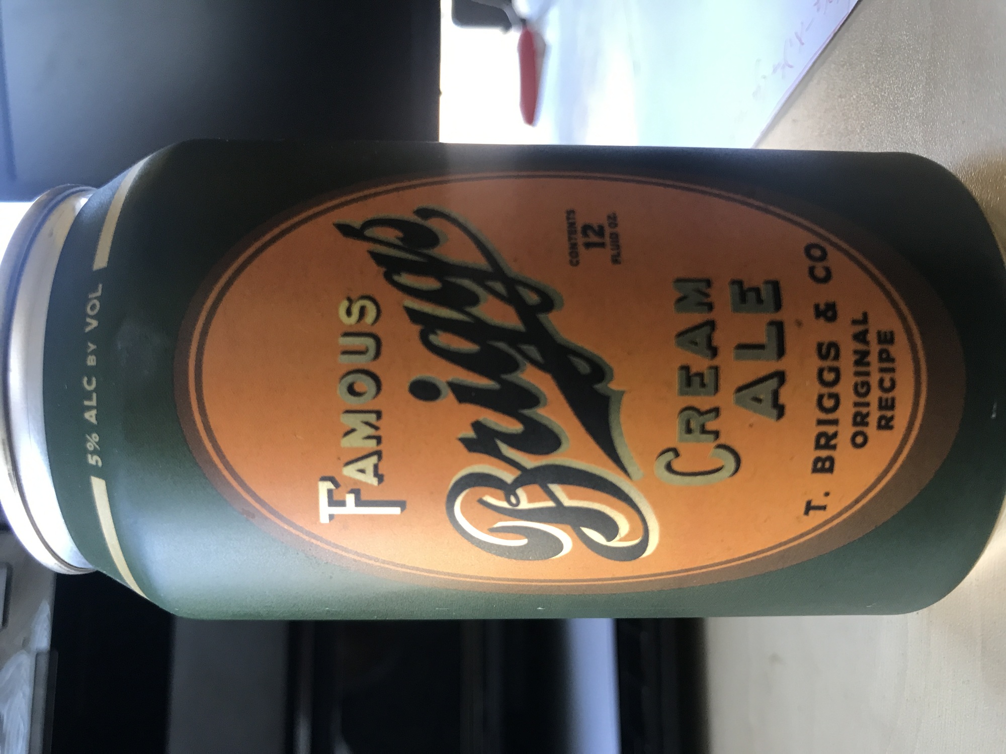 Glens Falls Famous Briggs beer Label Full Size