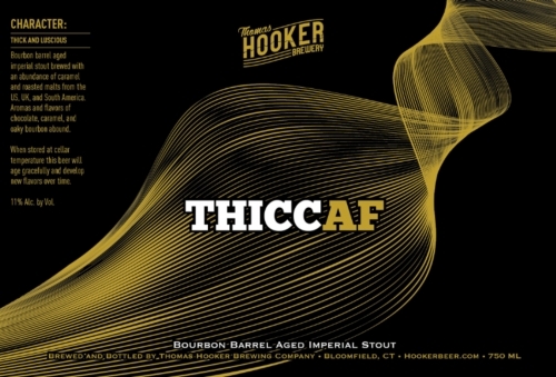 Thomas Hooker Thick AF beer Label Full Size