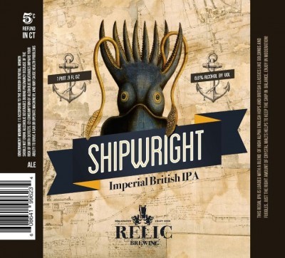 Relic Shipwright Imperial British beer Label Full Size