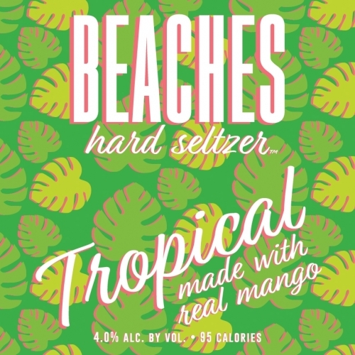 Superfluid Supply Beaches Tropical beer Label Full Size