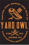 Yard Owl Fire Pit beer Label Full Size