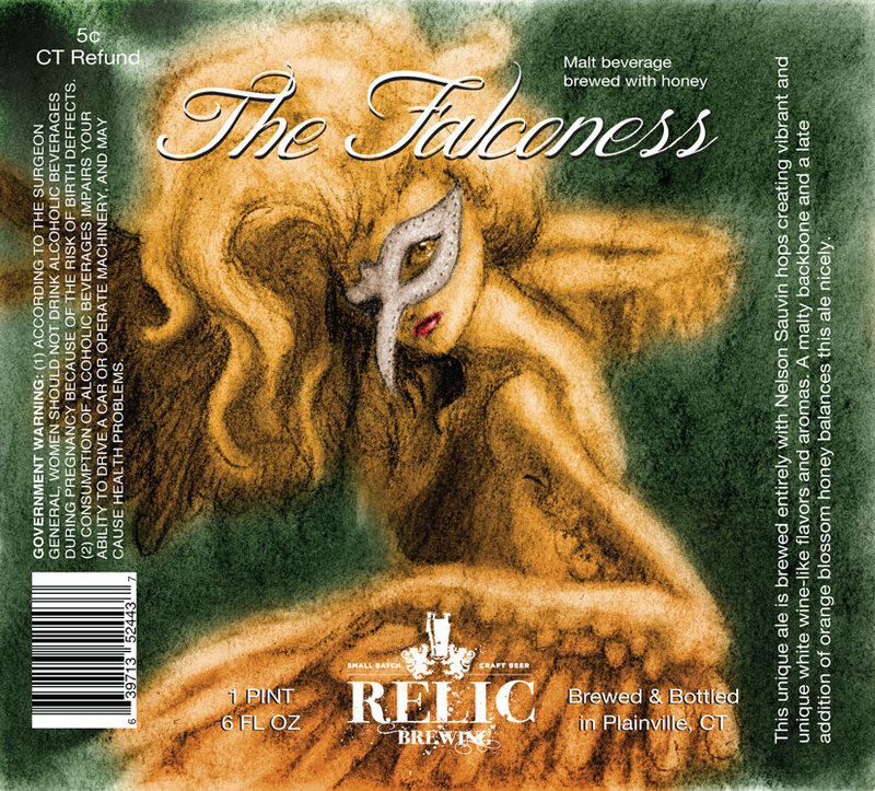 Relic The Falconess beer Label Full Size