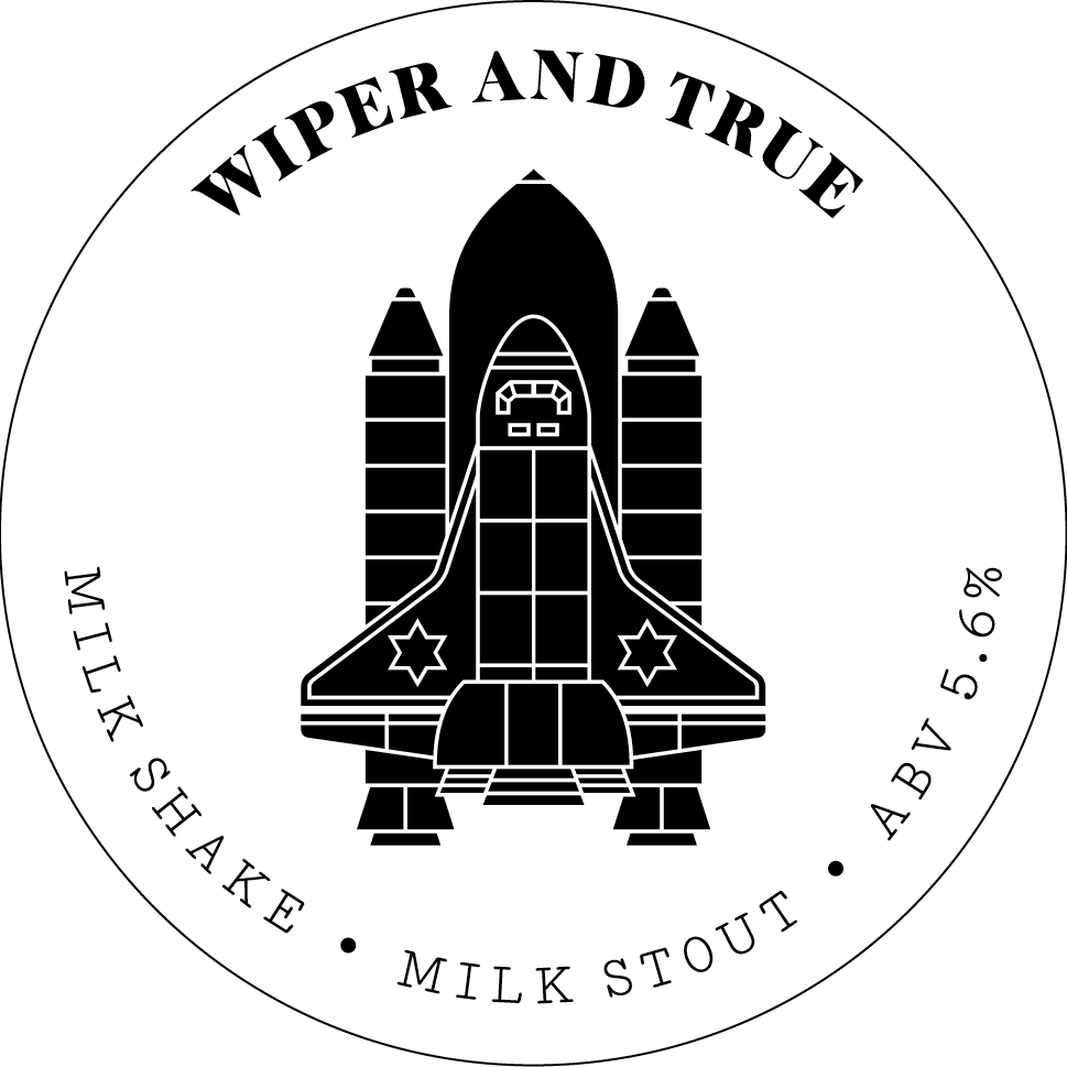 Milk Shake Stout beer Label Full Size