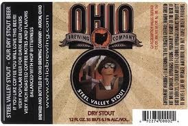 Ohio Steel Valley beer Label Full Size