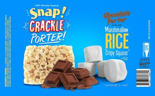 1940's Snap Crackle beer Label Full Size