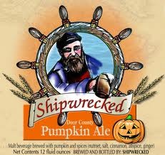 Shipwrecked Pumpkin beer Label Full Size