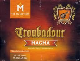 Troubadour Magma Triple IPA beer Label Full Size