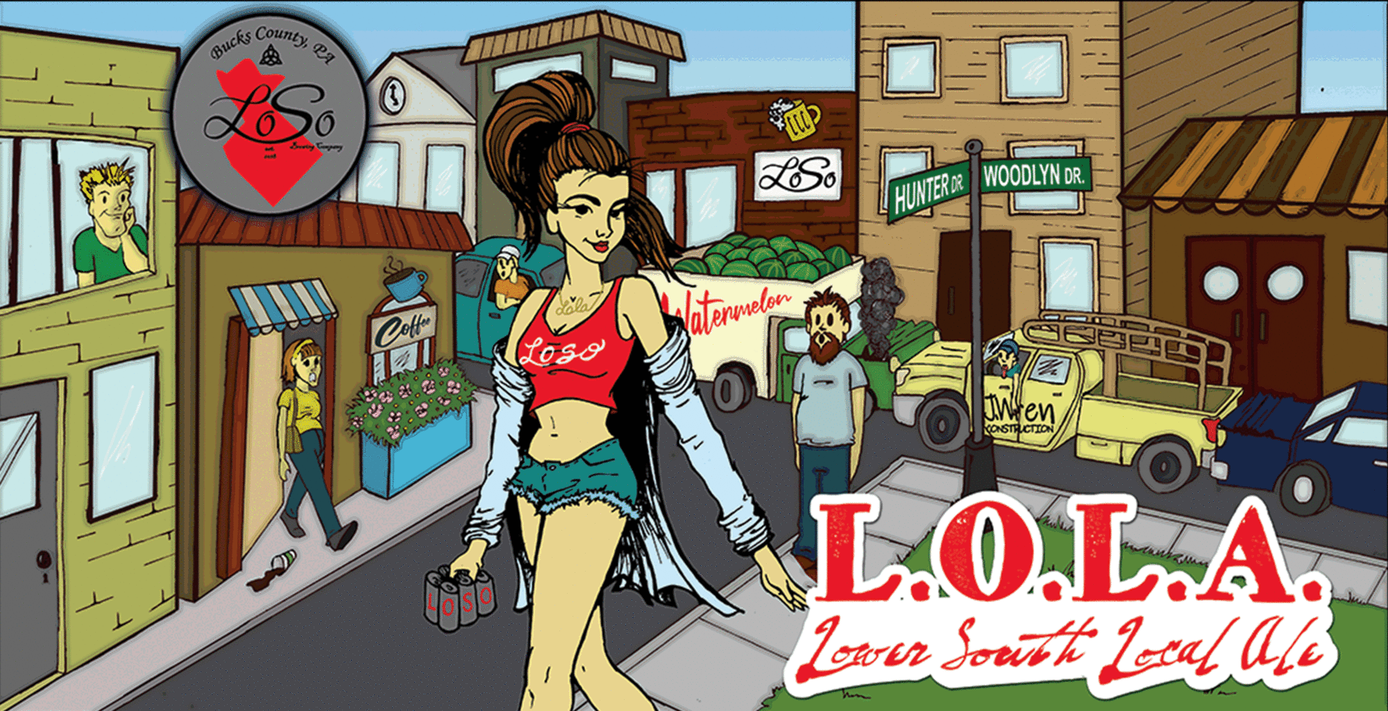 L.O.L.A American Ale beer Label Full Size