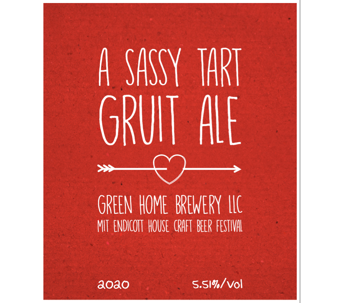 A Sassy Tart beer Label Full Size