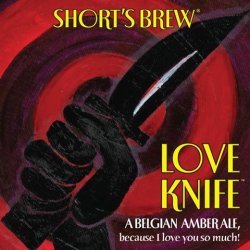 Short's Love Knife beer Label Full Size