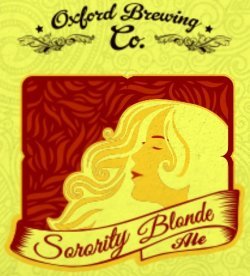Oxfordshire Sorority Blonde beer Label Full Size