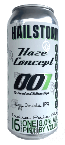 Hailstorm Haze Concept 001 beer Label Full Size