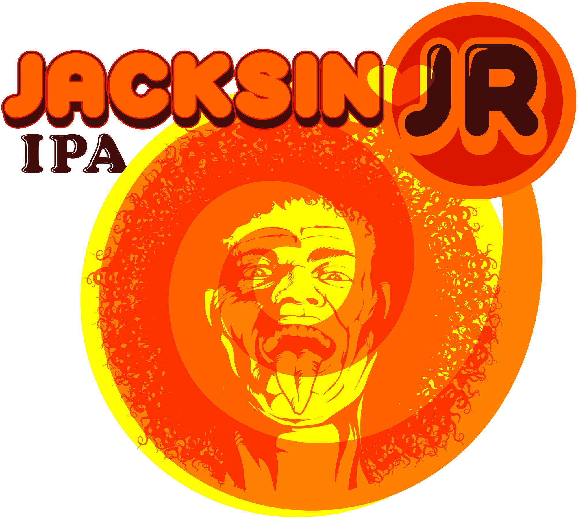 Ale Asylum Jacksin Jr. beer Label Full Size