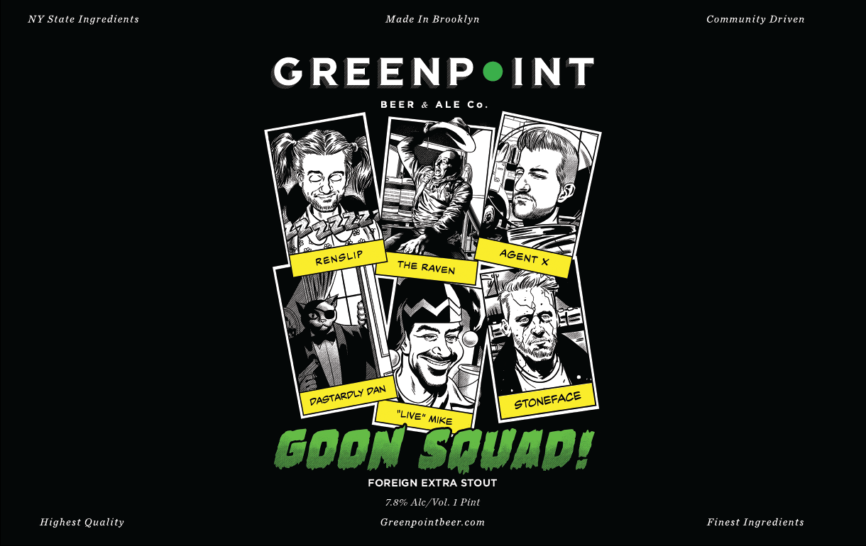 Greenpoint Goon Squad beer Label Full Size
