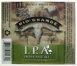 Rio Grande Pale Ale beer Label Full Size
