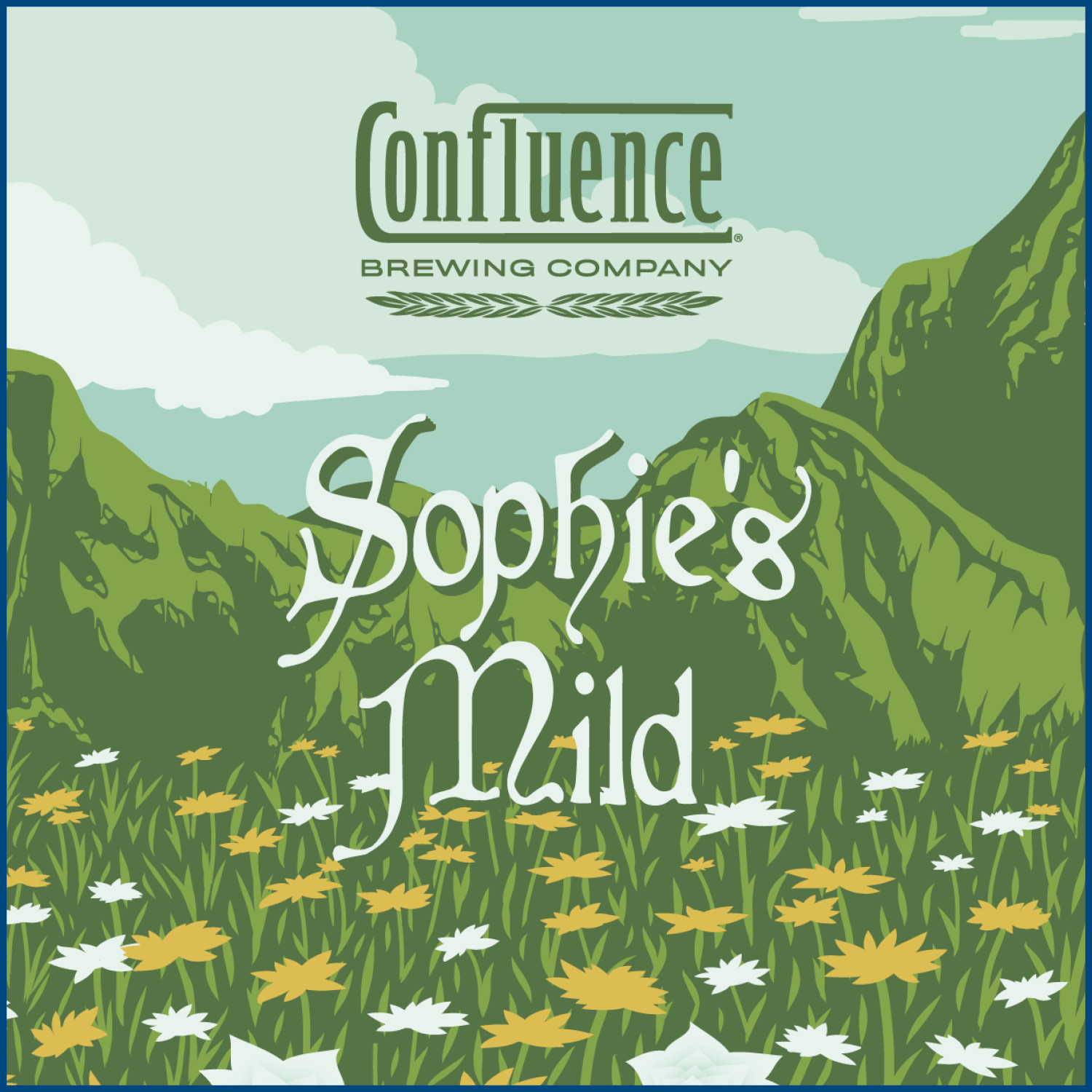 Confluence Sophie's Mild, English Style Mild Ale beer Label Full Size