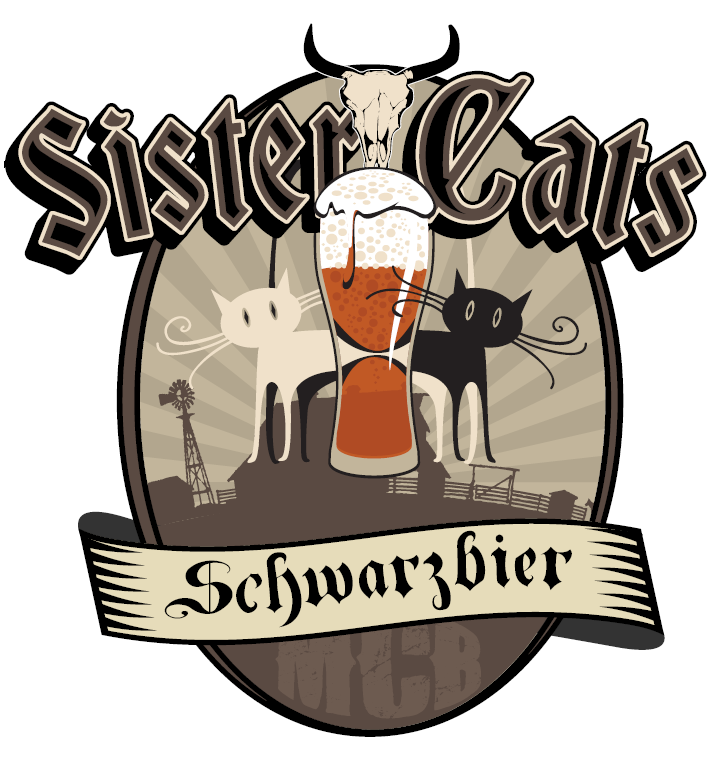 MadCow Sister Cats Schwarzbier beer Label Full Size