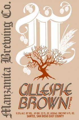 Manzanita Gillespie beer Label Full Size