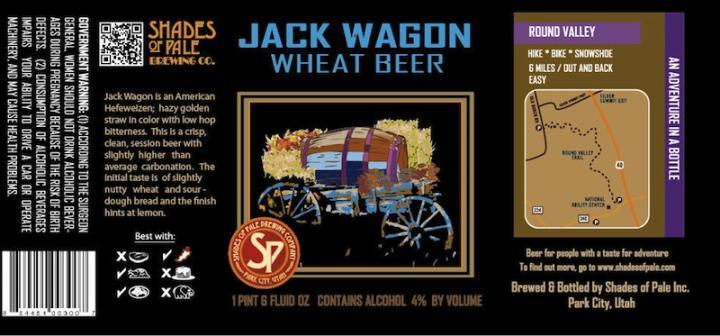 Shades of Pale Jack Wagon Wheat beer Label Full Size