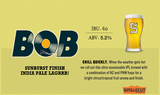 SingleCut Bob Sunburst Finish beer