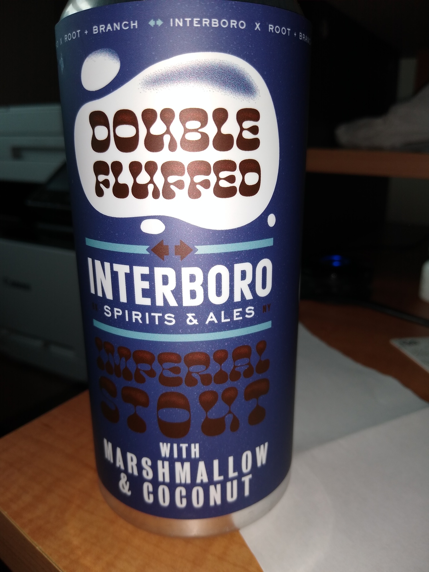 Interboro + Root + Branch Double Fluffed beer Label Full Size