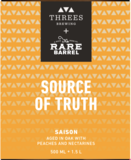 Threes + Rare Barrel Source of Truth (Blossom Bluff Orchards) beer