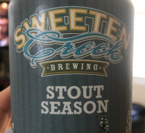 Sweeten Creek Stout Season beer Label Full Size