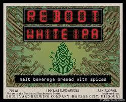 Boulevard Smokestack Series Reboot White IPA beer Label Full Size